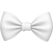 White bow sticker