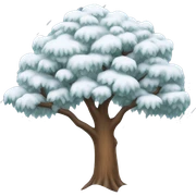 Snowy tree  sticker