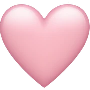 light pink heart sticker