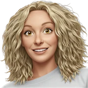 smiling blonde girl portrait sticker
