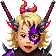 Demon-Horned Warrior sticker