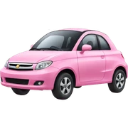 Coche rosa sticker