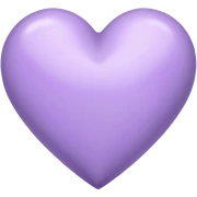 Lavender heart sticker
