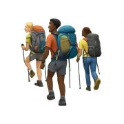 Hiking sticker