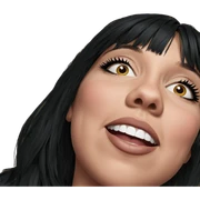 realistic portrait of girl sticker