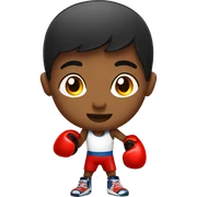Kids with boxing gloves sticker