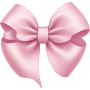 light pink ribbon bow sticker
