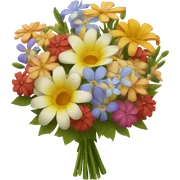 A unique flower bouquet  sticker