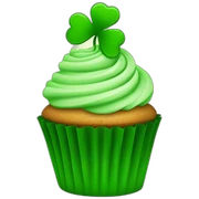 hppy st patrick day cupcake sticker