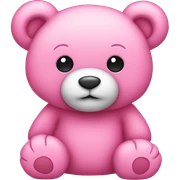 pink teddy bear  sticker