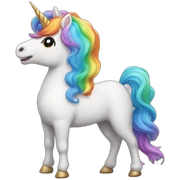 Rainbow unicorn sticker