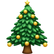 Christmas tree sticker