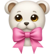 Cute bow sticker