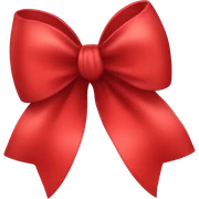 Red bow sticker