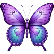 Purple butterfly  sticker