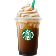 Starbuck ice coffee with ice cubes sticker