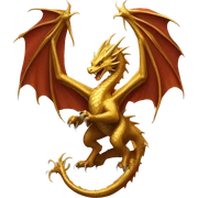 House of the dragon Syrax, gold dragon sticker