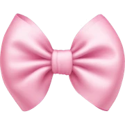 Baby pink bow sticker