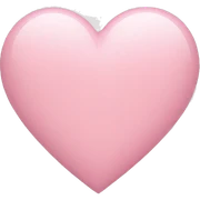 light pink heart sticker