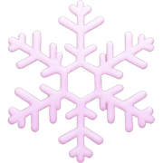 pastel pink snowflake  sticker