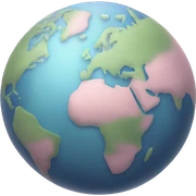 Pastel Rosa planet earth  sticker
