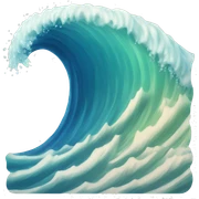 ocean wave sticker