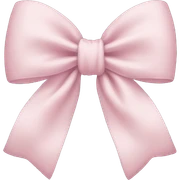 Pale Pink bow sticker