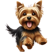Yorkie dancing  sticker