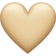 Beige Heart  sticker