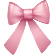 light pink ribbon bow sticker