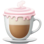 pink coffee  sticker