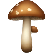 Tiny brown mushroom  sticker