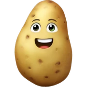 Potato hugging potato sticker