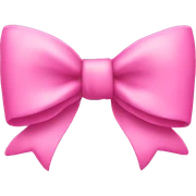 Pink bow sticker
