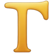 The letter T sticker