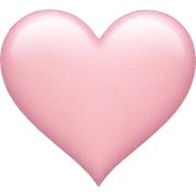 Light pink heart  sticker