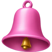 Pink bell sticker