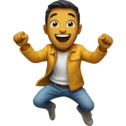 Excited sticker