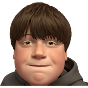 realistic portrait of a boy sticker