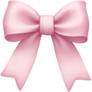 light pink bow sticker