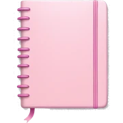Light pink notebook sticker
