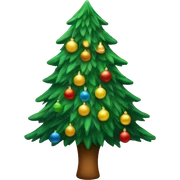 Christmas tree sticker