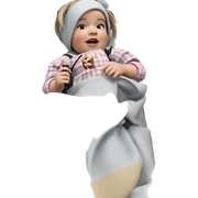 realistic girl with rifle sticker