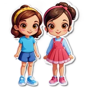 Girls sticker