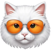 Cat with sunglasses sticker