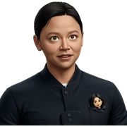 male in black jacket portrait sticker