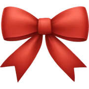 Red bow sticker