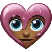 Glitter hart sticker