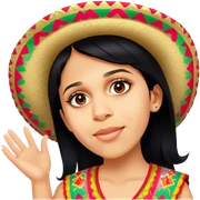 Fiestero with Sombrero sticker