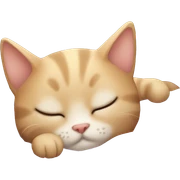 cute cat sleepinb sticker